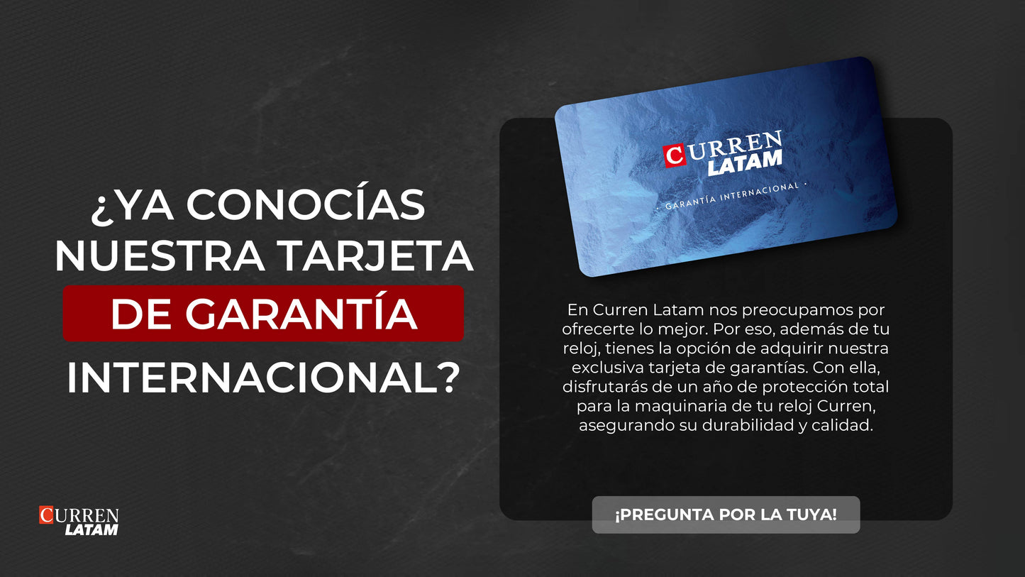 CURREN 8402 PLATEADO